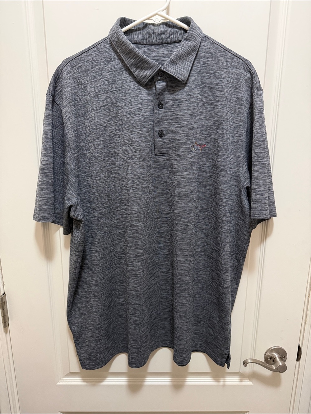 Greg Norman Collection Heathered Gray Polo - Short Sleeve